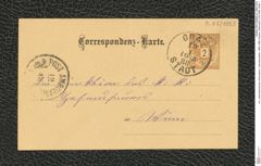k.k. naturhistorisches Hofmuseum, Intendanzakten 1885-1896 (Hauer), Aktenzahl Z.25/1888, Seite 1